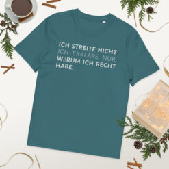 Unisex T-Shirt aus Bio-Baumwolle Creator 2.0 – Stanley/Stella STTU169 | ICH STREITE NICHT
