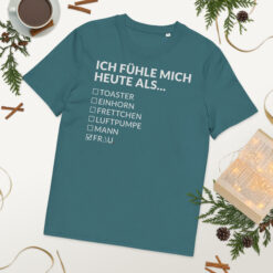 Unisex T-Shirt aus Bio-Baumwolle Creator 2.0 – Stanley/Stella STTU169 | ICH FÜHLE MICH HEUTE ALS FRAU