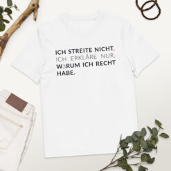 Unisex T-Shirt aus Bio-Baumwolle Creator 2.0 – Stanley/Stella STTU169 | ICH STREITE NICHT