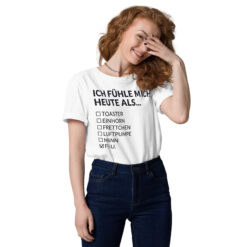 Unisex T-Shirt aus Bio-Baumwolle Creator 2.0 – Stanley/Stella STTU169 | ICH FÜHLE MICH HEUTE ALS FRAU