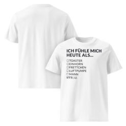 Unisex T-Shirt aus Bio-Baumwolle Creator 2.0 – Stanley/Stella STTU169 | ICH FÜHLE MICH HEUTE ALS FRAU