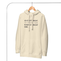 Unisex Premium-Hoodie – Cotton Heritage M2580 | ICH STREITE NICHT