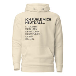 Unisex Premium-Hoodie – Cotton Heritage M2580 | ICH FÜHLE MICH HEUTE ALS MANN