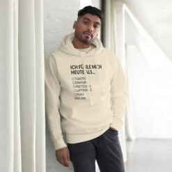 Unisex Premium-Hoodie – Cotton Heritage M2580 | ICH FÜHLE MICH HEUTE ALS MANN
