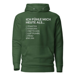 Unisex Premium-Hoodie – Cotton Heritage M2580 | ICH FÜHLE MICH HEUTE ALS MANN