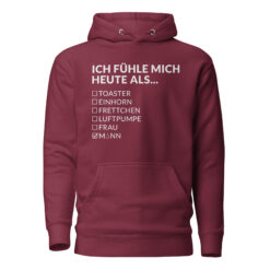 Unisex Premium-Hoodie – Cotton Heritage M2580 | ICH FÜHLE MICH HEUTE ALS MANN