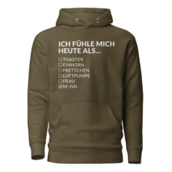 Unisex Premium-Hoodie – Cotton Heritage M2580 | ICH FÜHLE MICH HEUTE ALS MANN