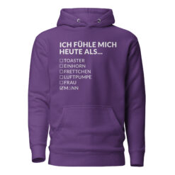 Unisex Premium-Hoodie – Cotton Heritage M2580 | ICH FÜHLE MICH HEUTE ALS MANN
