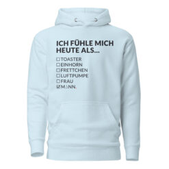 Unisex Premium-Hoodie – Cotton Heritage M2580 | ICH FÜHLE MICH HEUTE ALS MANN
