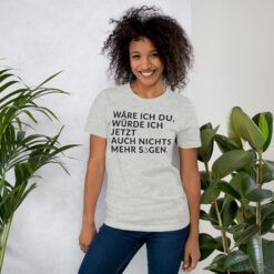 Essenzielles Unisex T-Shirt – Bella + Canvas 3001 | WÄRE ICH DU