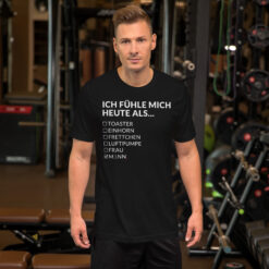 Alternative view of Essenzielles Unisex T-Shirt – Bella + Canvas 3001 | ICH FÜHLE MICH HEUTE ALS MANN