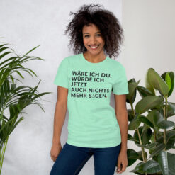 Essenzielles Unisex T-Shirt – Bella + Canvas 3001 | WÄRE ICH DU
