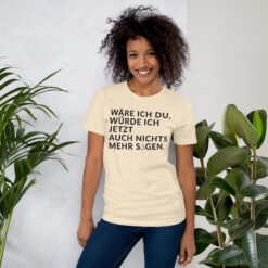 Essenzielles Unisex T-Shirt – Bella + Canvas 3001 | WÄRE ICH DU