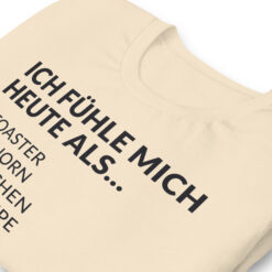 Essenzielles Unisex T-Shirt – Bella + Canvas 3001 | ICH FÜHLE MICH HEUTE ALS FRAU