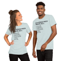 Essenzielles Unisex T-Shirt – Bella + Canvas 3001 | ICH FÜHLE MICH HEUTE ALS MANN