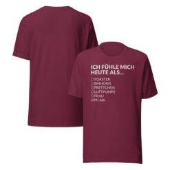 Essenzielles Unisex T-Shirt – Bella + Canvas 3001 | ICH FÜHLE MICH HEUTE ALS MANN