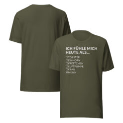 Essenzielles Unisex T-Shirt – Bella + Canvas 3001 | ICH FÜHLE MICH HEUTE ALS MANN