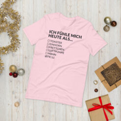Essenzielles Unisex T-Shirt – Bella + Canvas 3001 | ICH FÜHLE MICH HEUTE ALS FRAU