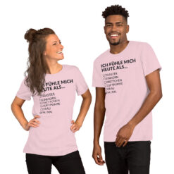 Essenzielles Unisex T-Shirt – Bella + Canvas 3001 | ICH FÜHLE MICH HEUTE ALS MANN