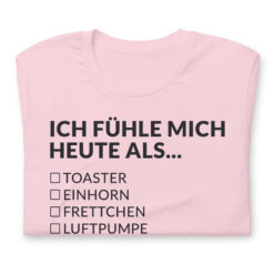 Essenzielles Unisex T-Shirt – Bella + Canvas 3001 | ICH FÜHLE MICH HEUTE ALS MANN