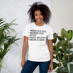 Essenzielles Unisex T-Shirt – Bella + Canvas 3001 | WÄRE ICH DU