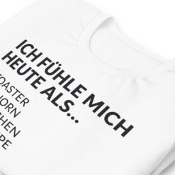 Essenzielles Unisex T-Shirt – Bella + Canvas 3001 | ICH FÜHLE MICH HEUTE ALS FRAU