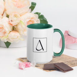 Bunte Tasse mit farbiger Innenseite | ICH FÜHLE MICH HEUTE ALS FRAU