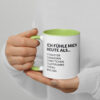 Tasse mit farbiger Innenseite – ICH FÜHLE MICH HEUTE ALS MANN