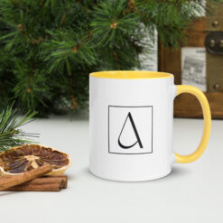 Keramiktasse mit farbiger Innenseite | ICH FÜHLE MICH HEUTE ALS MANN
