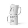 Weiße, glänzende Tasse