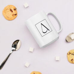 Weiße, glänzende Tasse – ICH FÜHLE MICH HEUTE ALS MANN