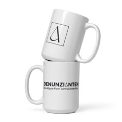 Weiße, glänzende Tasse | DENUNZIANTEN