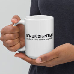 Weiße, glänzende Tasse | DENUNZIANTEN