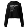Cropped Hoodie für Damen | Bella + Canvas 7502 | ICH FÜHLE MICH HEUTE ALS FRAU
