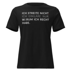 Alternative view of Lockeres Damen-T-Shirt – Bella + Canvas 6400 | ICH STREITE NICHT