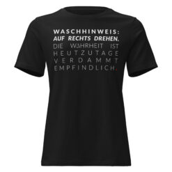Lockeres Damen-T-Shirt – Bella + Canvas 6400 | WASCHHINWEIS