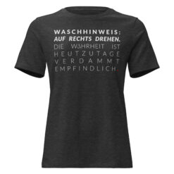 Lockeres Damen-T-Shirt – Bella + Canvas 6400 | WASCHHINWEIS