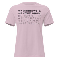 Lockeres Damen-T-Shirt – Bella + Canvas 6400 | WASCHHINWEIS