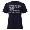 Lockeres Damen-T-Shirt – Bella + Canvas 6400 | WÄRE ICH DU