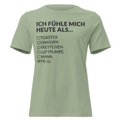 Alternative view of Lockeres Damen-T-Shirt – Bella + Canvas 6400 | ICH FÜHLE MICH HEUTE ALS FRAU
