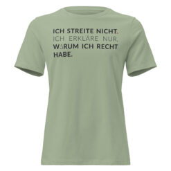 Alternative view of Lockeres Damen-T-Shirt – Bella + Canvas 6400 | ICH STREITE NICHT