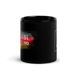 Schwarze glänzende Tasse | UNSER VIBE