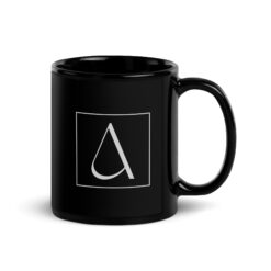 Schwarze glänzende Tasse | OHNE HIRN