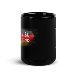 Schwarze glänzende Tasse | UNSER VIBE