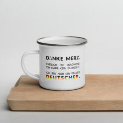 Emaille-Tasse | DANKE MERZ