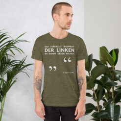 Essenzielles Unisex T-Shirt – Bella + Canvas 3001 | LINKES ARGUMENT