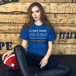 Essenzielles Unisex T-Shirt – Bella + Canvas 3001 | DANKE MERZ