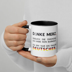 Bunte Tasse mit farbiger Innenseite | DANKE MERZ