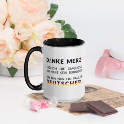 Bunte Tasse mit farbiger Innenseite | DANKE MERZ