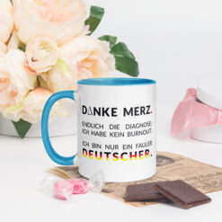 Bunte Tasse mit farbiger Innenseite | DANKE MERZ